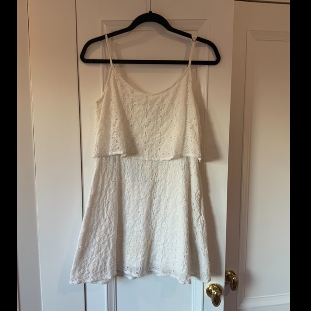 White Lacy Dress | Abercrombie and Fitch
